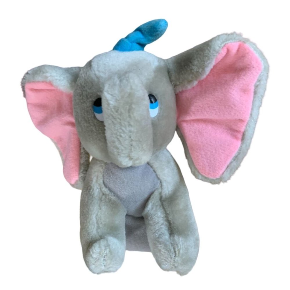 Canasa Dumbo Plush Stuffed Animal Toy Vintage 7.5 in Tall Disney